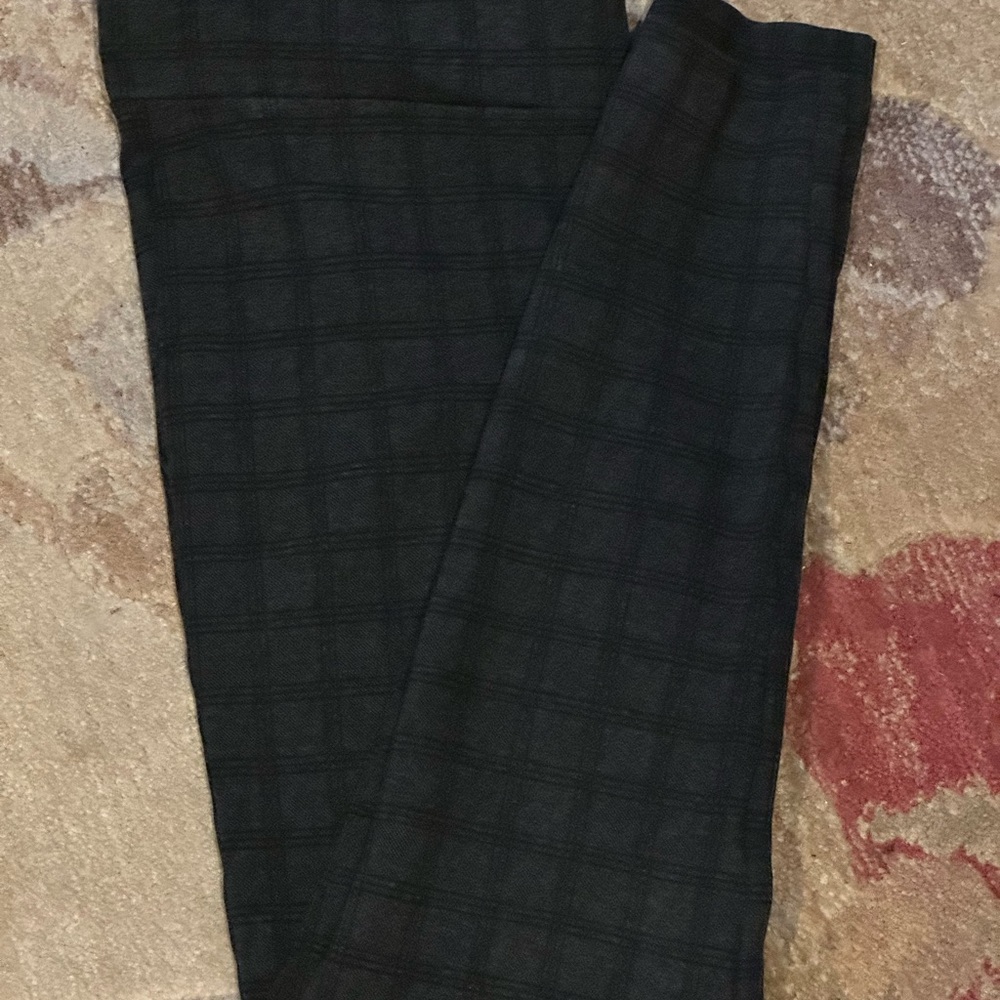 😍🌈😍LOFT BRAND Charcoal & Black Checked Woman’s Stretch Pants 😍